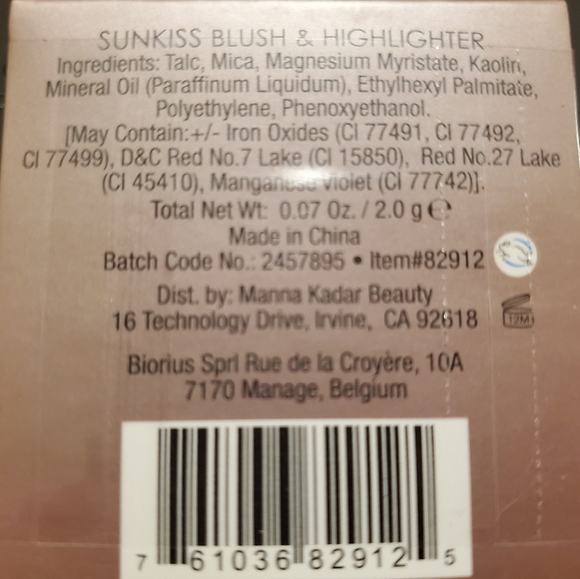 NIB Manna Kadar Beauty Sunkiss Blush & Highlighter - Picture 3 of 3